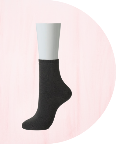 ぽかぽかカイロコットンソックス C01 GRAY