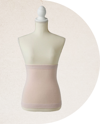 ぽかぽかカイロコットンハラマキ C01 PINK BEIGE